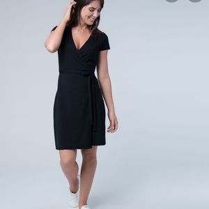 PACT Organic Cotton Wrap Dress